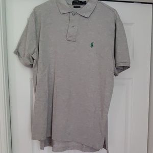 Gray polo shirt